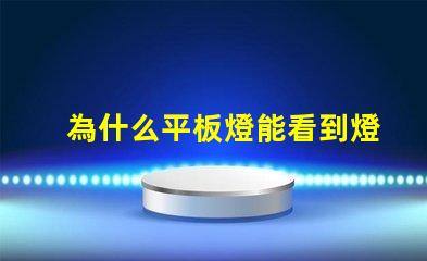 為什么平板燈能看到燈珠 燈槽能看到燈珠